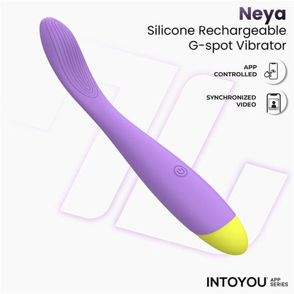 Intoyou APP Series – Neya: Vibrador para Ponto G com Design Curvo e Controlo por App para Prazer Conectado