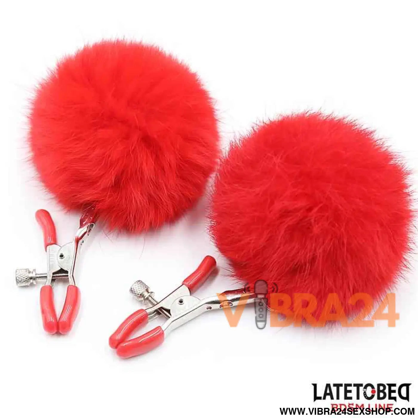 Nipple Clamps Adjustable with Fur