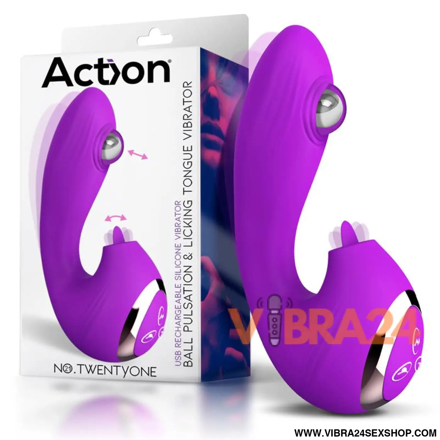 No. TwentyOne Vibe with Ball Pulsation and Lickint Tongue