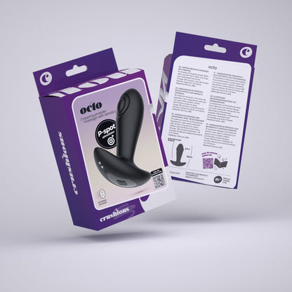 OCTO PLUG ANAL COM PULSAÇÃO E COMANDO À DISTÂNCIA CRUSHIOUS