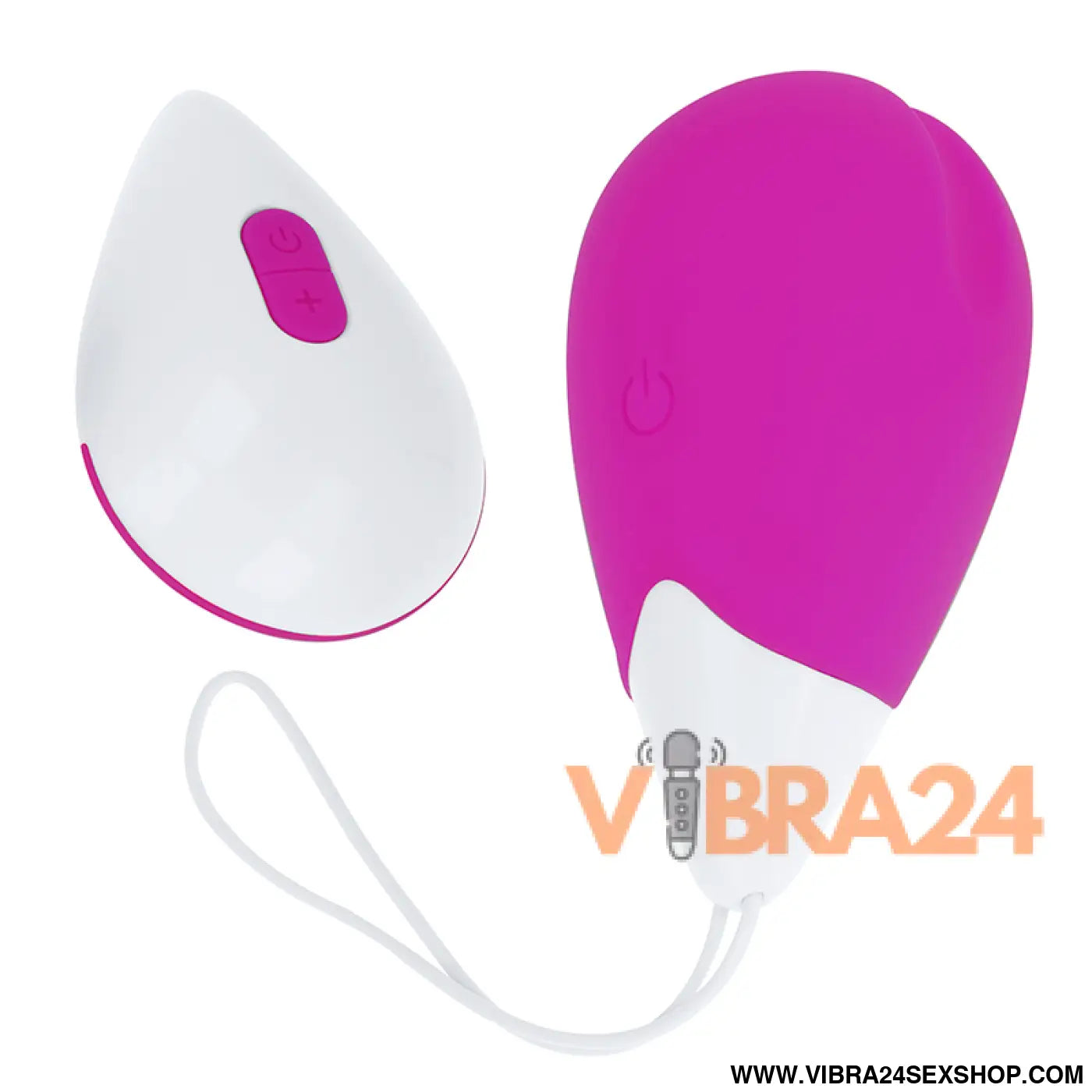 OHMAMA - OVO VIBRANTE 10 MODOS LILÁS E BRANCO