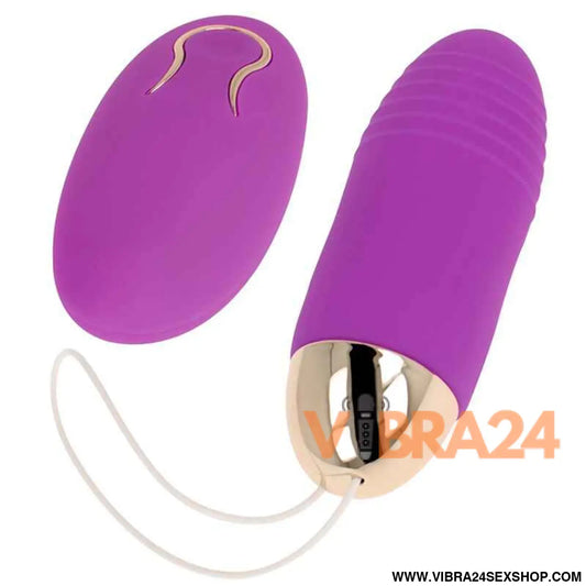 OHMAMA - OVO VIBRANTE COM CONTROLE REMOTO 10 VELOCIDADES ROXO
