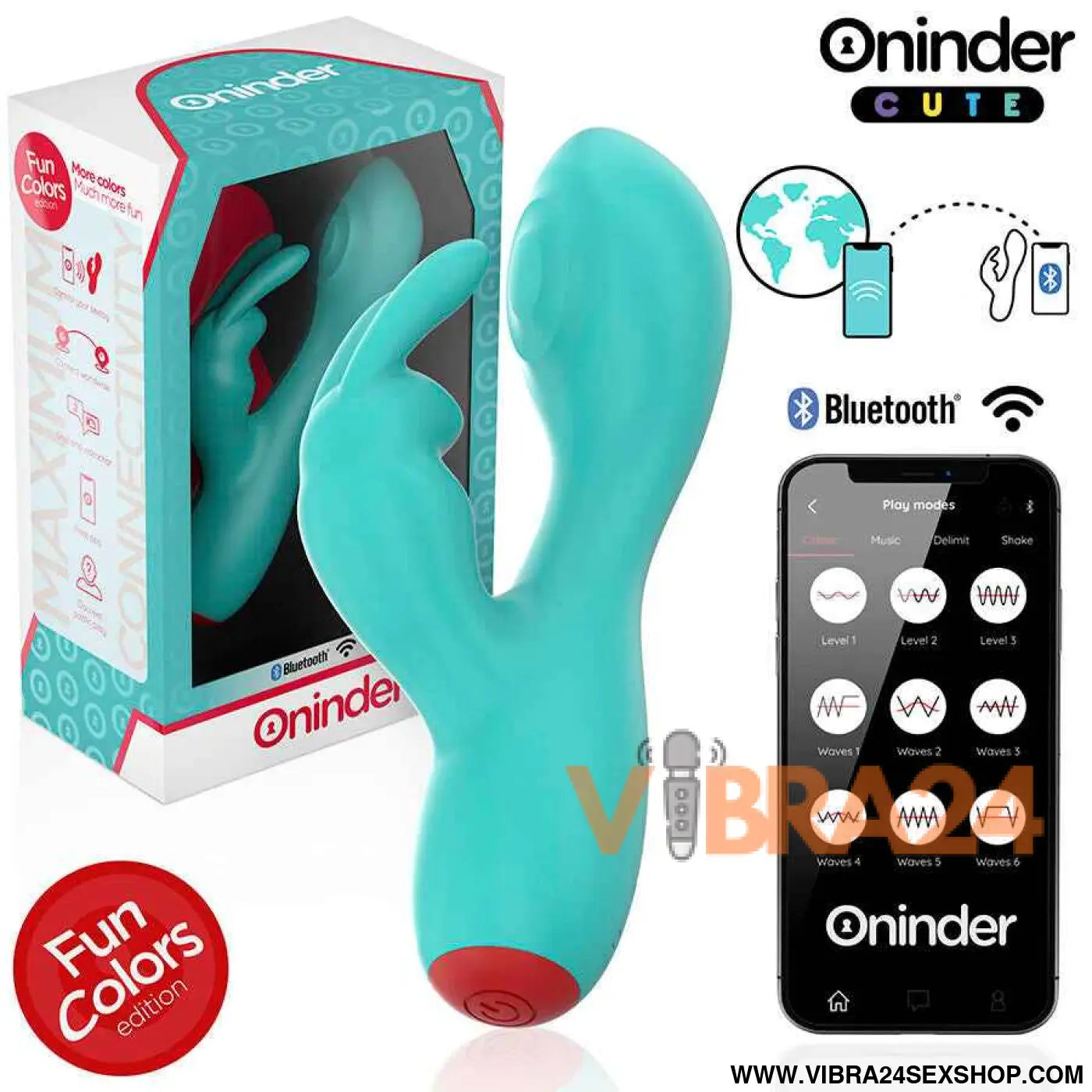 ONINDER CUTE - LOVE BUNNY VIBRADOR CLITÓRISMO PONTO G - APLICATIVO MUNDIAL GRATUITO