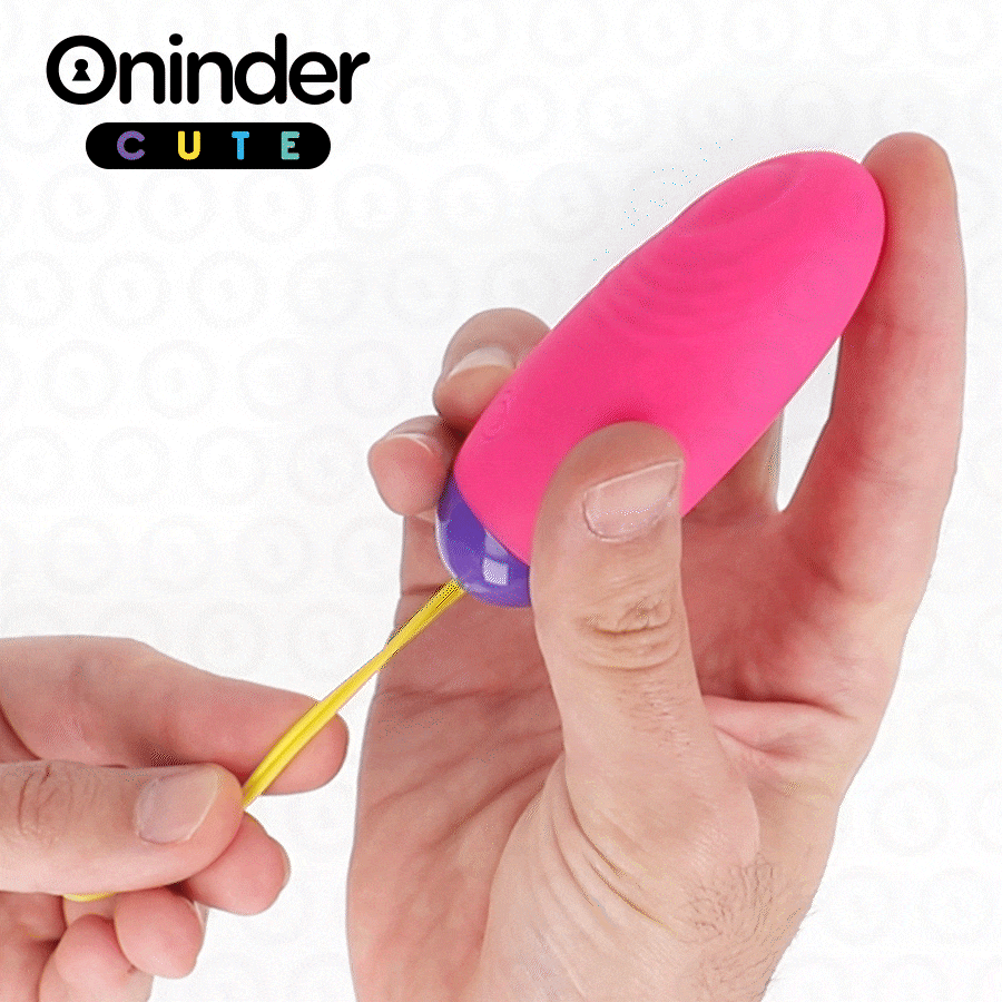 ONINDER CUTE - OVO DE SILICONE COM VIBRAÇÕES PARA PRAZER E AMOR - APLICATIVO GRATUITO GLOBAL - VIBRA24 SEXSHOP