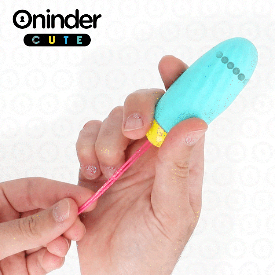 ONINDER CUTE - OVO VIBRATÓRIO PARA PRAZER E AMOR - GEMAS DE SILICONE GIRATÓRIAS - APLICATIVO GRATUITO GLOBAL - VIBRA24 SEXSHOP