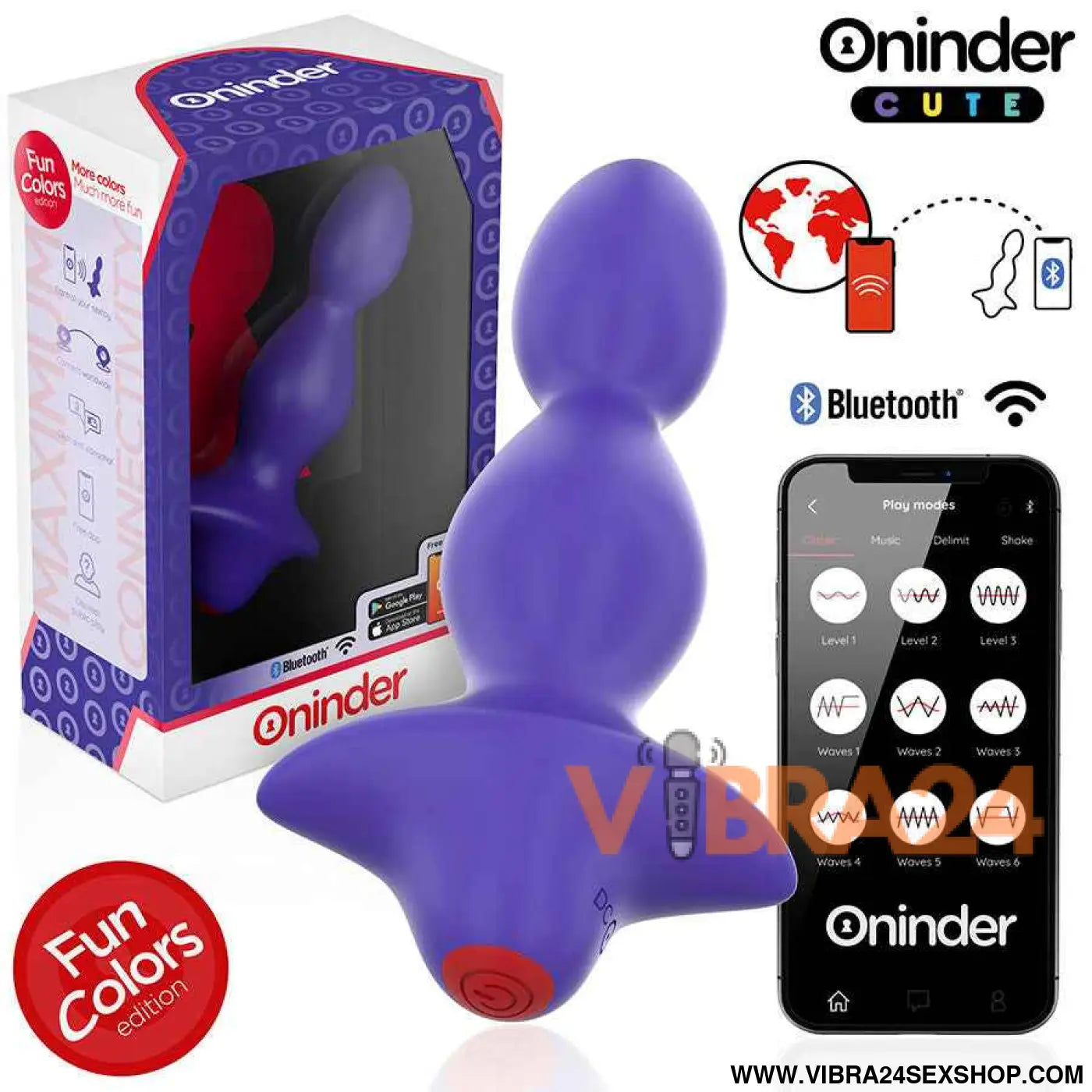 ONINDER CUTE - PLUG ANAL VIBRANTE LOVE BUTT - APLICATIVO MUNDIAL GRATUITO