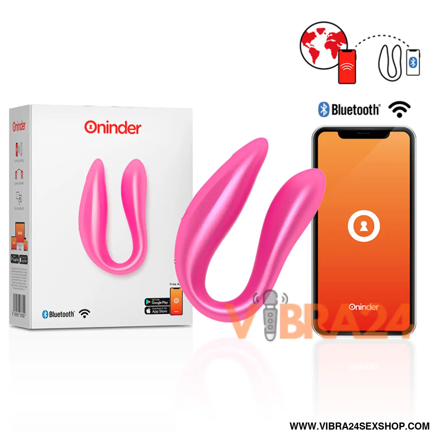 ONINDER - LISBOA G-SPOT & CLITORAL STIMULATOR ROSA - APLICAÇÃO GRATUITA