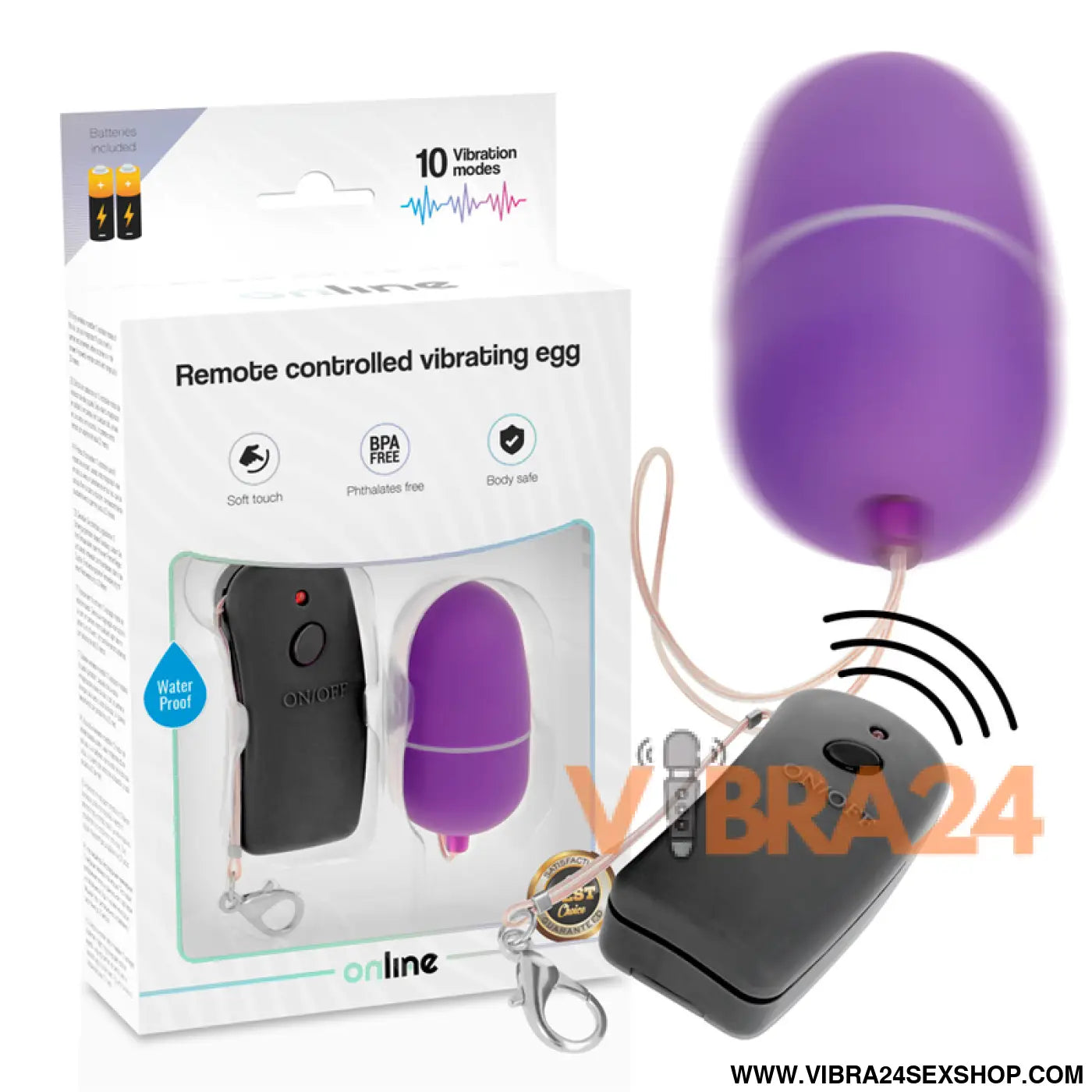 ONLINE - OVO VIBRANTE COM CONTROLE REMOTO LILS