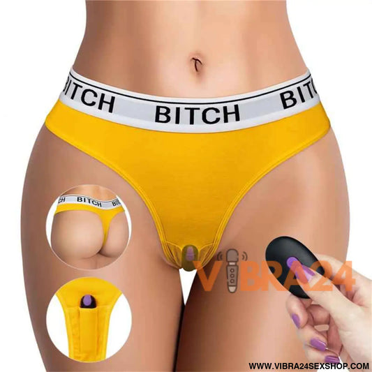 Open Panties with Vibrating Bullet and Remote Control Size L