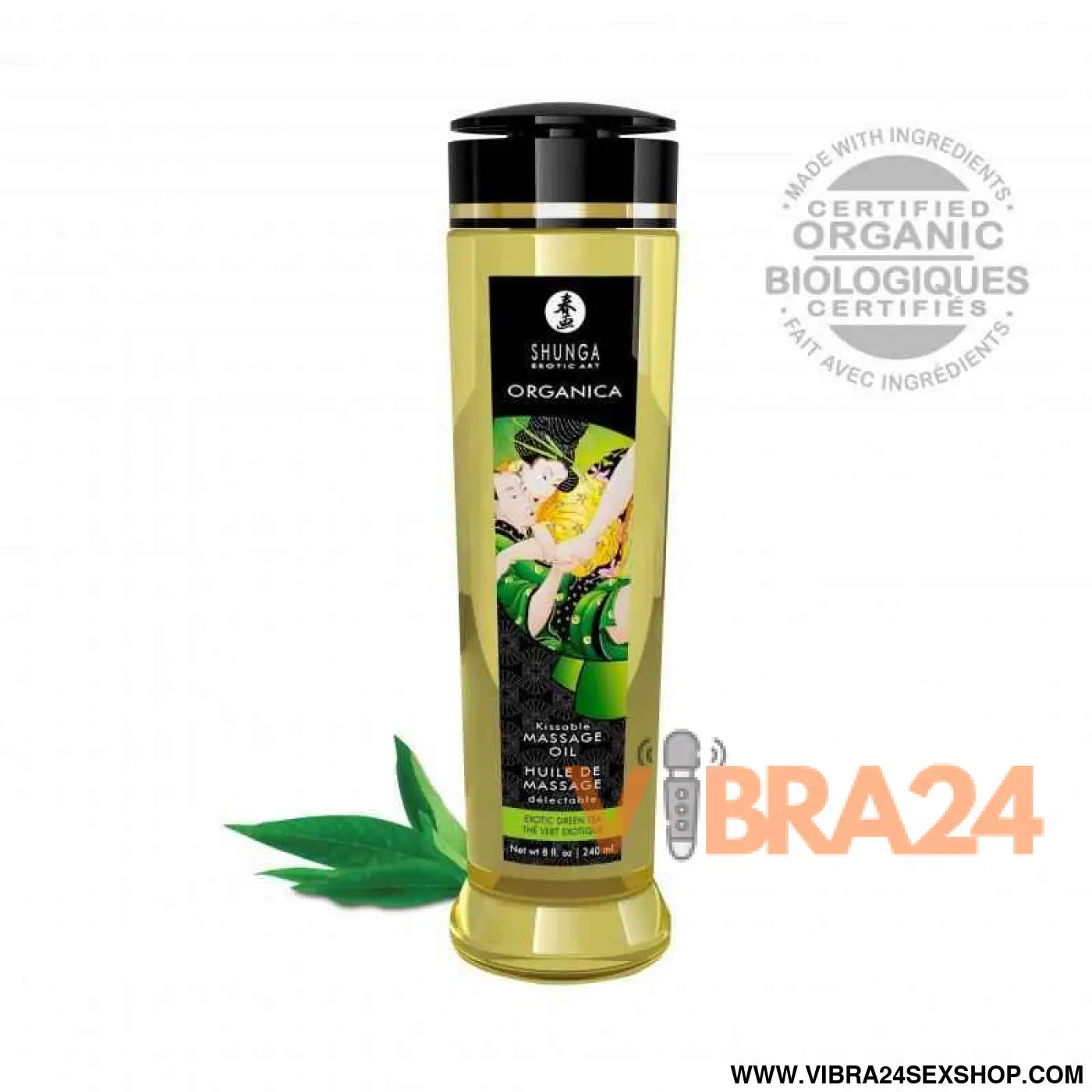 Organic Massage Oil Green Tee 240 ml