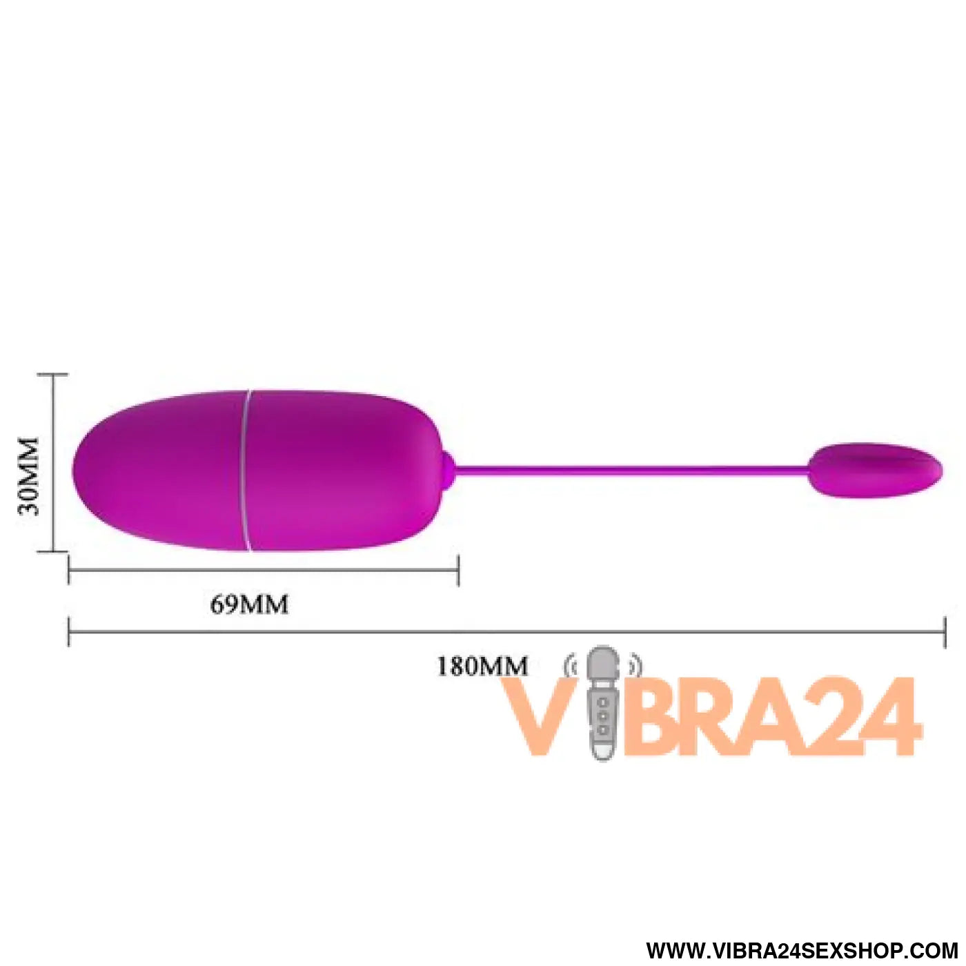 Ovo Vibratório Controlado por APP - Prazer Inigualável com Pretty Love Ninfa Roxo - VIBRA24 SEXSHOP