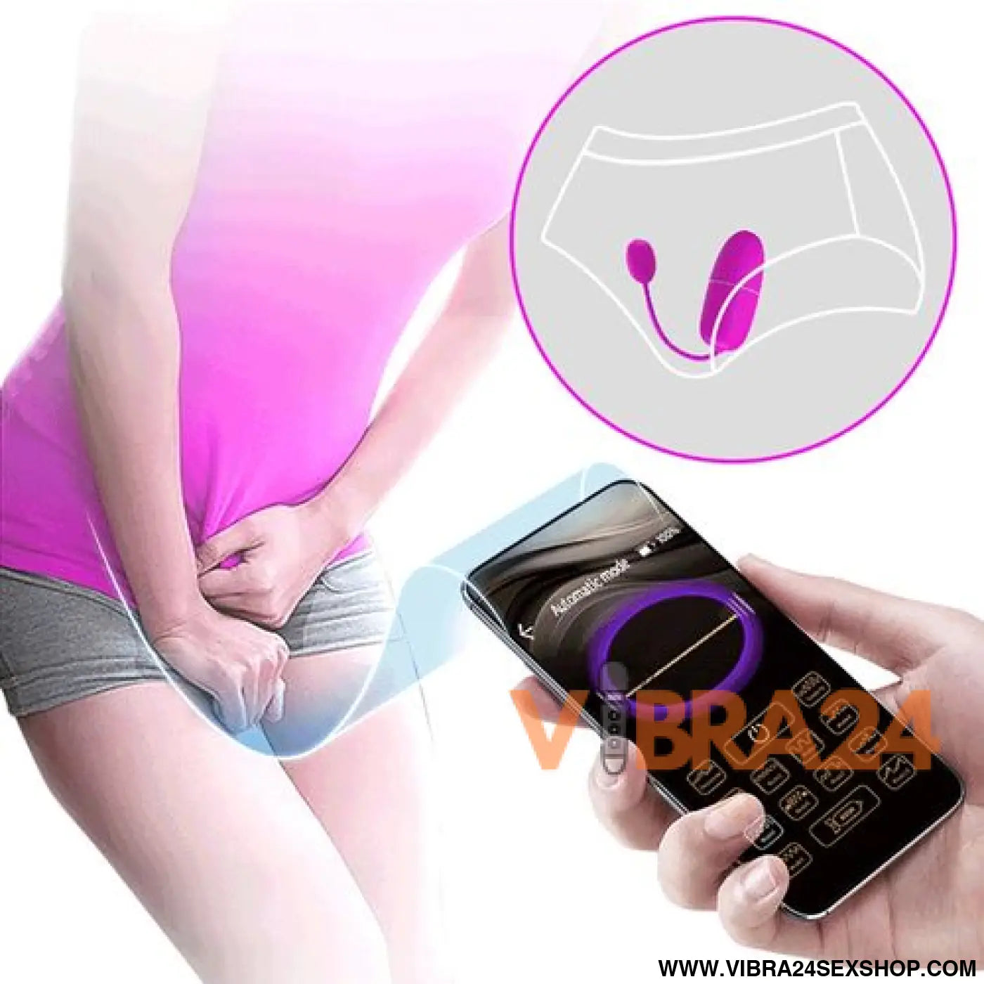 Ovo Vibratório Controlado por APP - Prazer Inigualável com Pretty Love Ninfa Roxo - VIBRA24 SEXSHOP