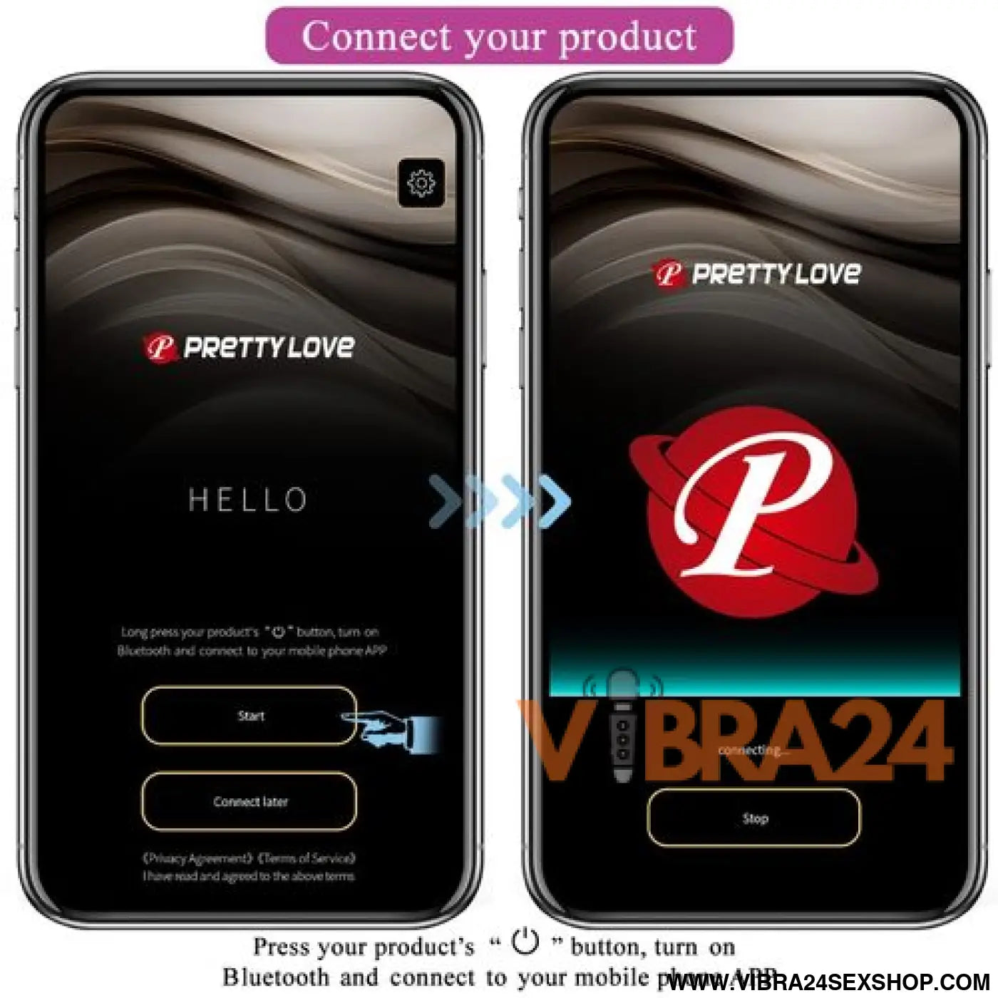 Ovo Vibratório Controlado por APP - Prazer Inigualável com Pretty Love Ninfa Roxo - VIBRA24 SEXSHOP