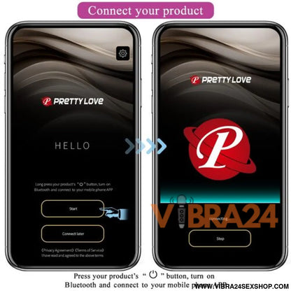 Ovo Vibratório Controlado por APP - Prazer Inigualável com Pretty Love Ninfa Roxo - VIBRA24 SEXSHOP