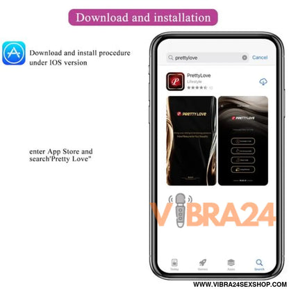 Ovo Vibratório Controlado por APP - Prazer Inigualável com Pretty Love Ninfa Roxo - VIBRA24 SEXSHOP
