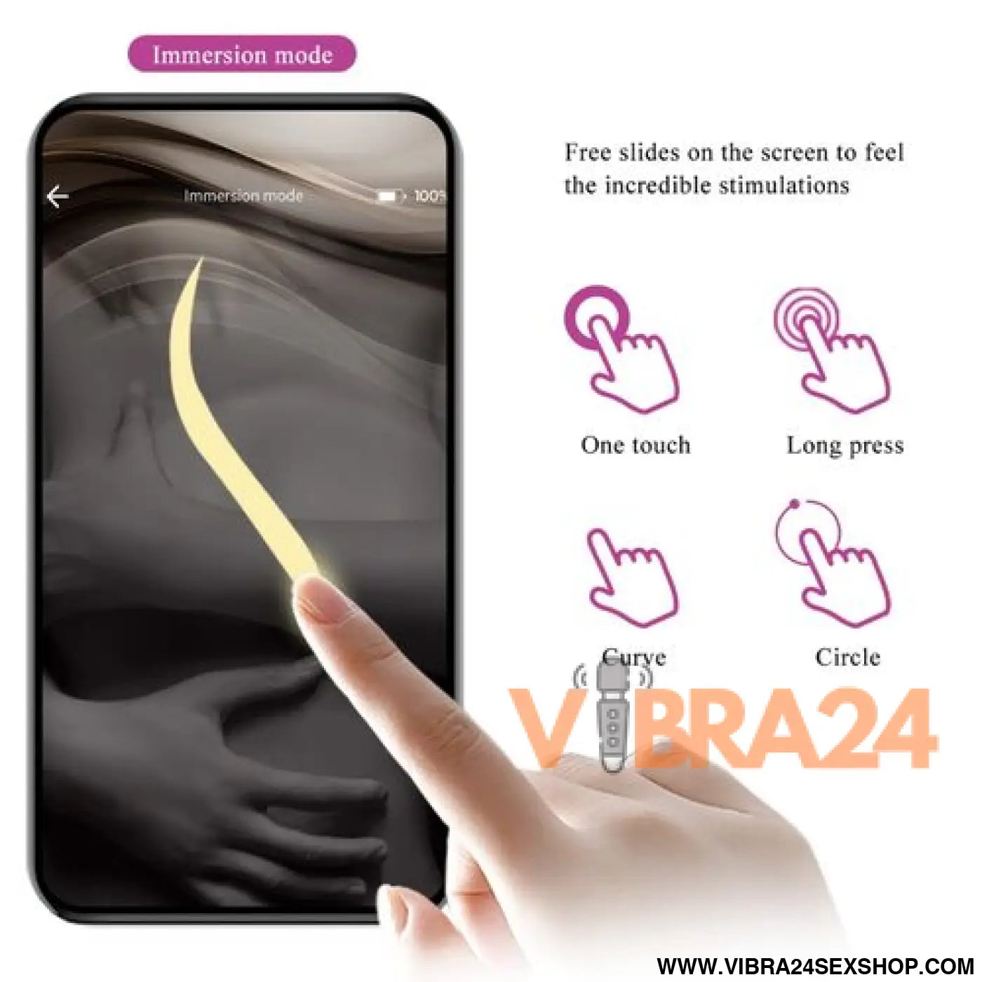Ovo Vibratório Controlado por APP - Prazer Inigualável com Pretty Love Ninfa Roxo - VIBRA24 SEXSHOP