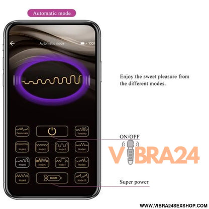 Ovo Vibratório Controlado por APP - Prazer Inigualável com Pretty Love Ninfa Roxo - VIBRA24 SEXSHOP