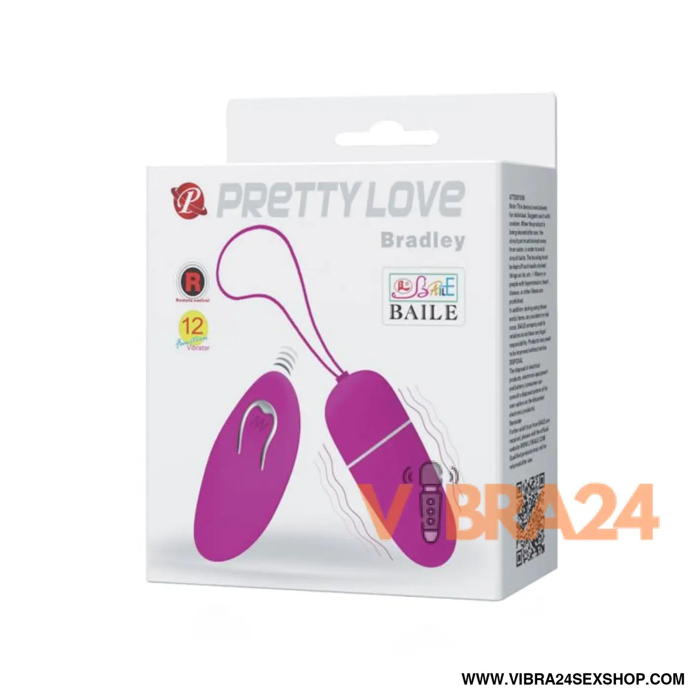 Ovo Vibratório Pretty Love Bradley Roxo - Prazer Intenso e Discreto