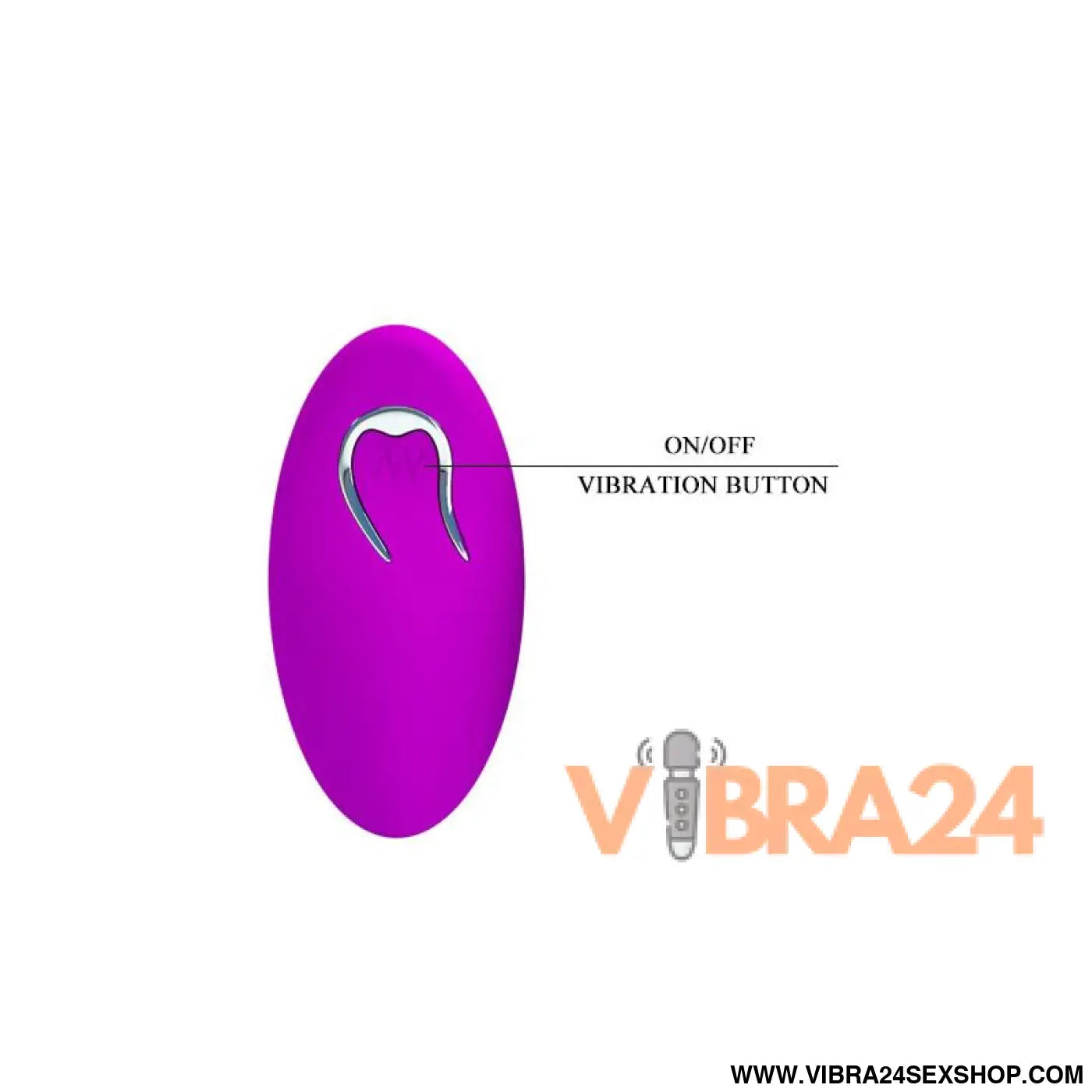 Ovo Vibratório Pretty Love Bradley Roxo - Prazer Intenso e Discreto