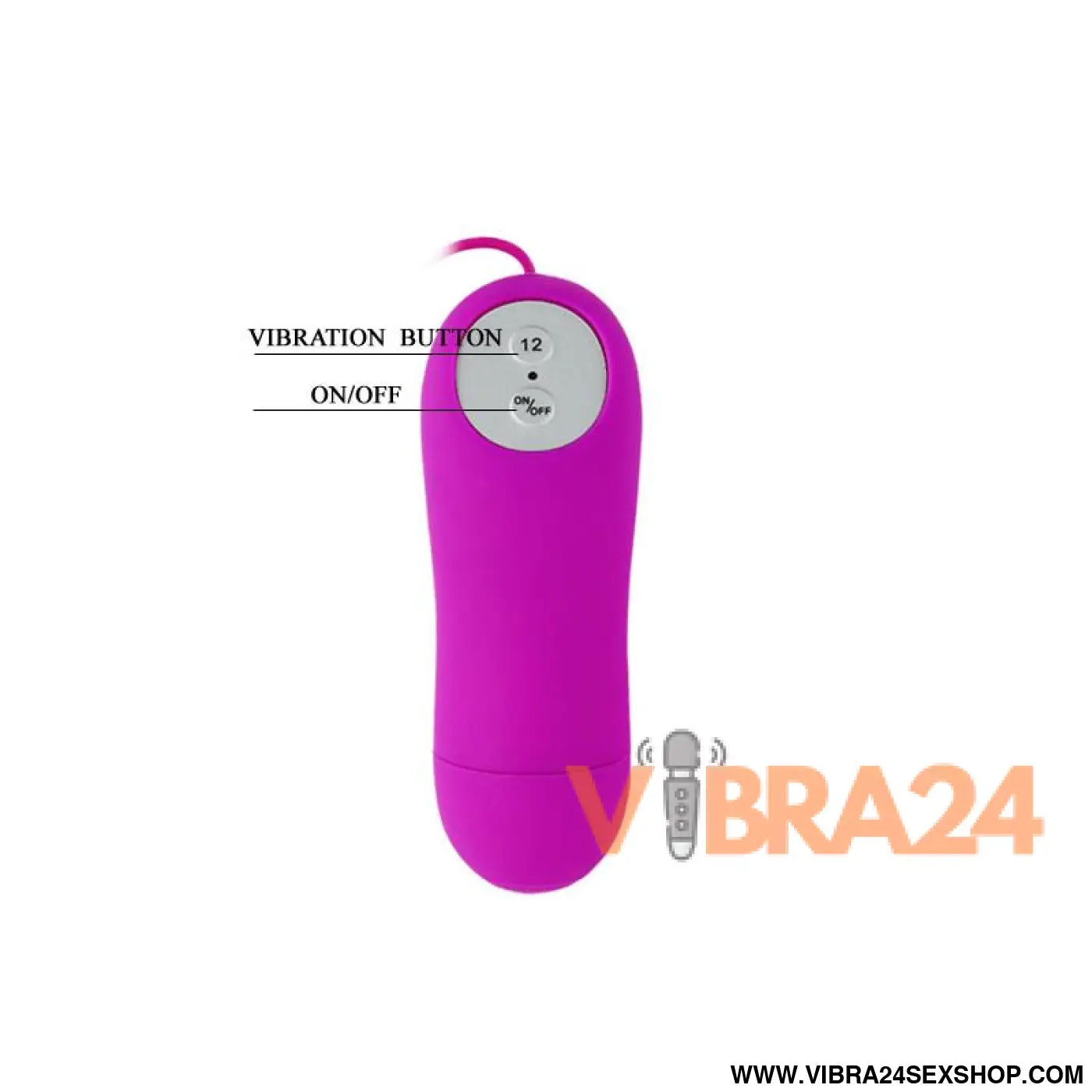 Ovo Vibratório Pretty Love Eunice Roxo - Prazer Intenso e Discreto