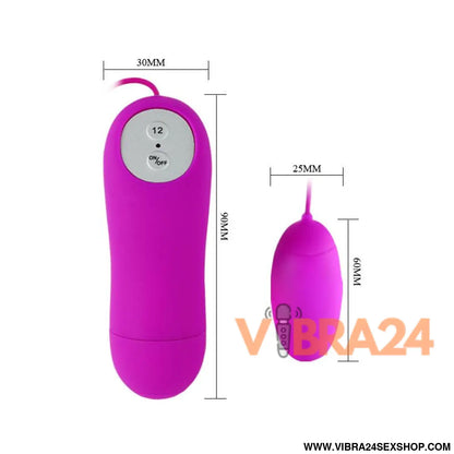 Ovo Vibratório Pretty Love Eunice Roxo - Prazer Intenso e Discreto