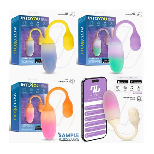 Intoyou APP Series – Pack 3+1 NexEgg Vibe: Ovos Vibratórios com Silicone Dupla Camada e Controle por App para Prazer Conectado
