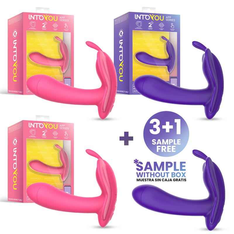 Pack 3+1 Wingy Butterfly Vibrator with App