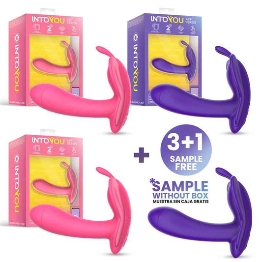 Pack 3+1 Wingy Butterfly Vibrator with App