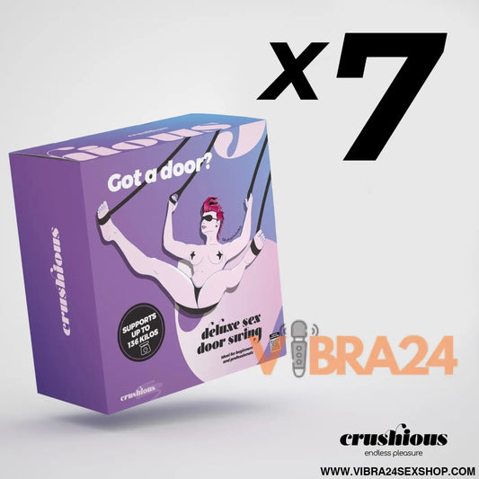 Pack 7 Unidades – Baloiço de Porta Deluxe Crushious (Sex Door Swing): Ajustável Seguro e Confortável até 136 kg