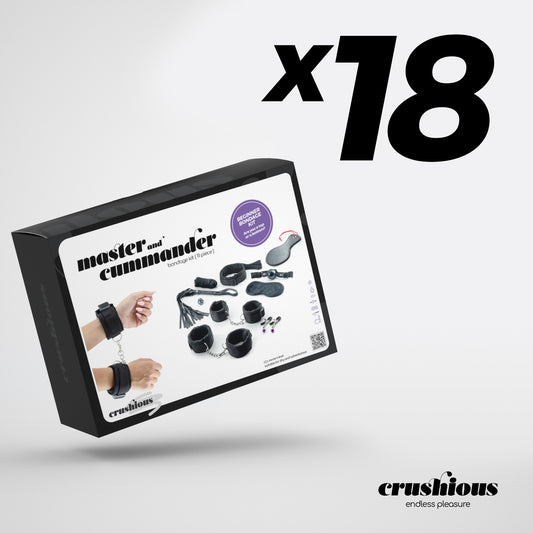 Kit Bondage Profissional Crushious Master & Cummander – 11 Peças de Luxo