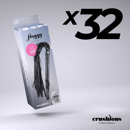PACK DE 32 CHICOTE NINE TAILS FLOGGY CRUSHIOUS