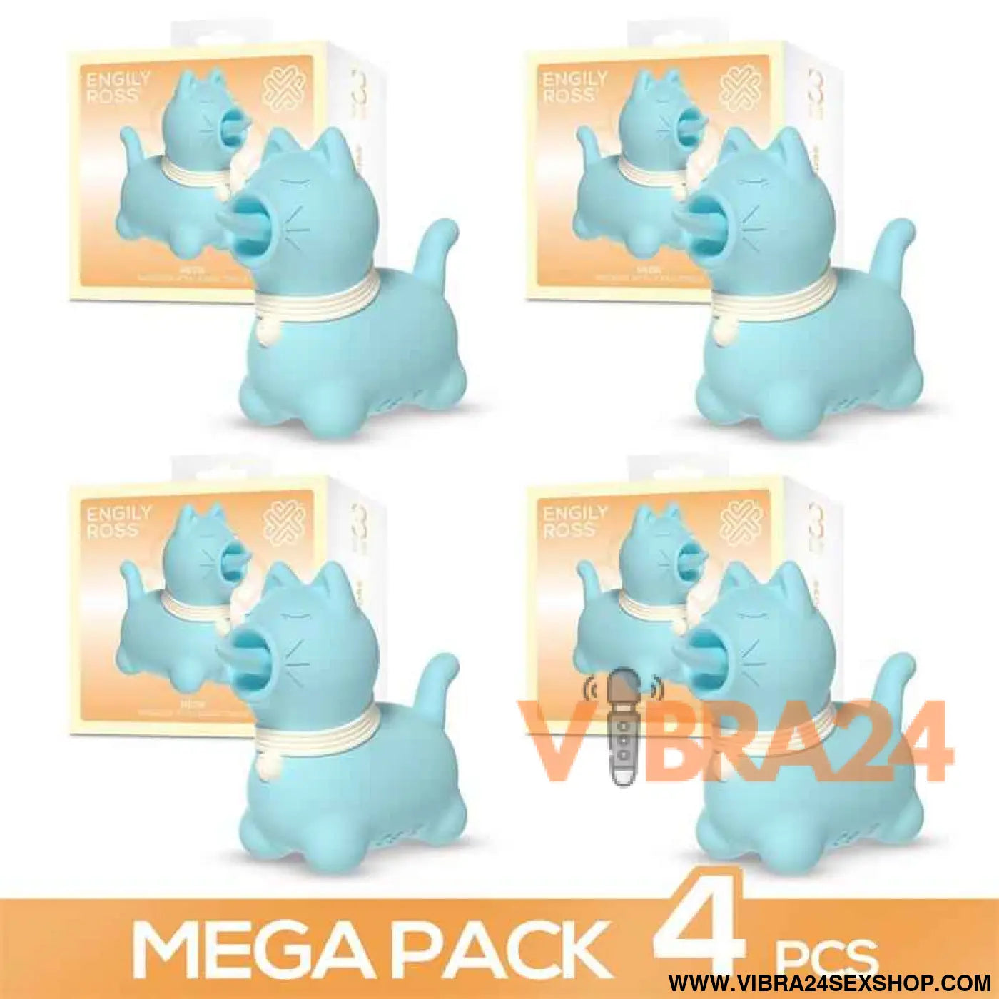 Pack of 4 Meow Massager with Licking Tongue
