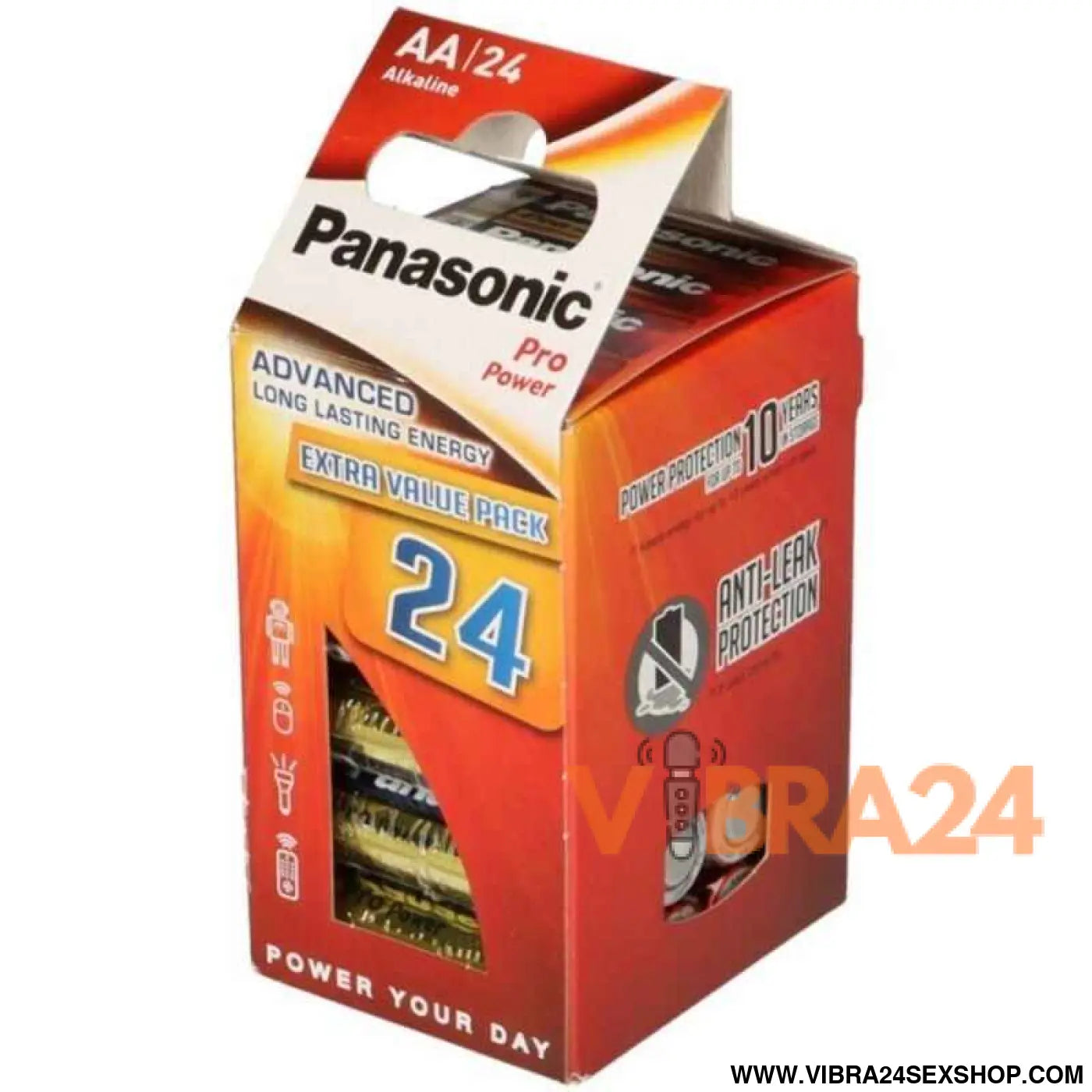 PANASONIC - PILHA AA ALCALINAS PRO POWER LR6 PACOTE*24