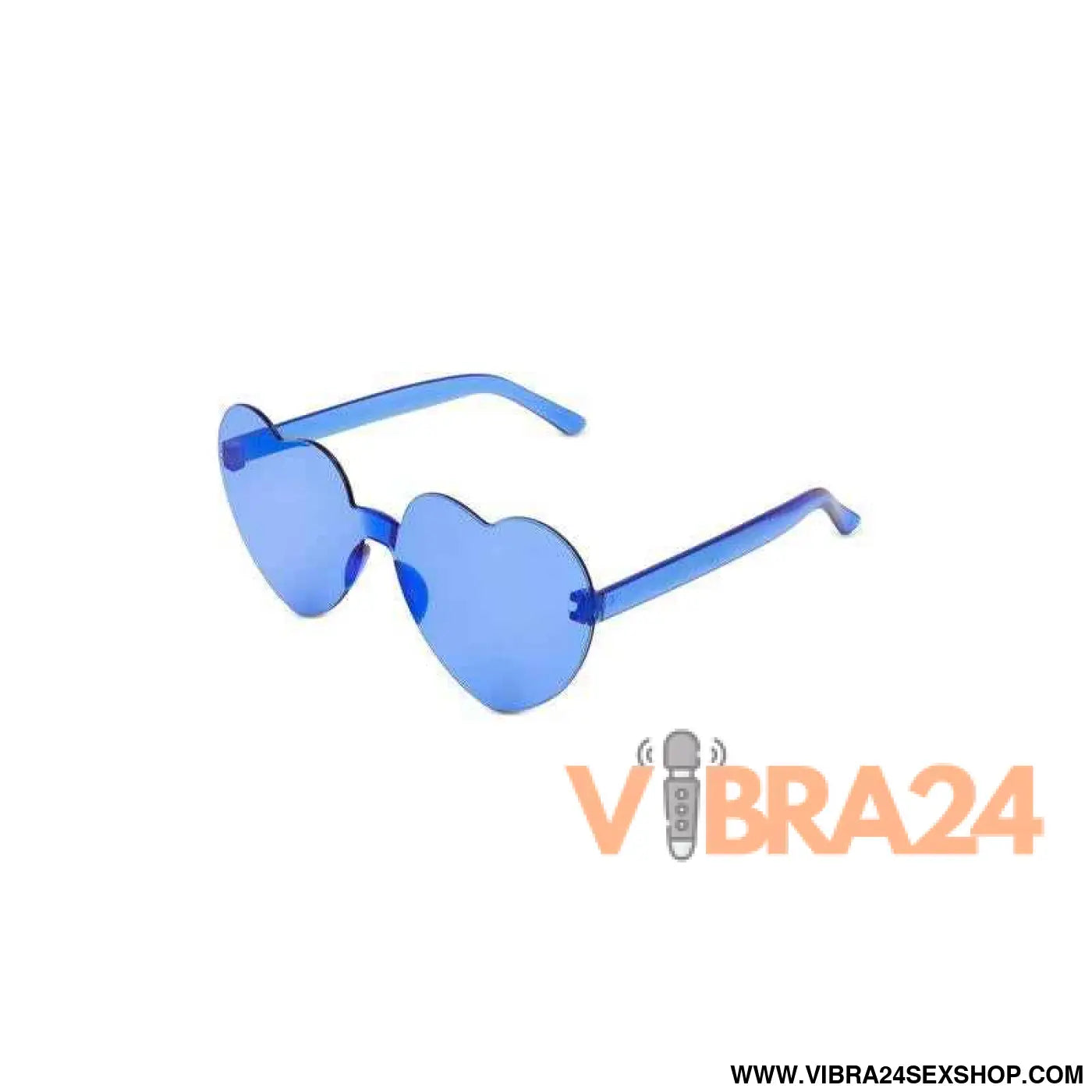 Party heart-shaped glasses Blue