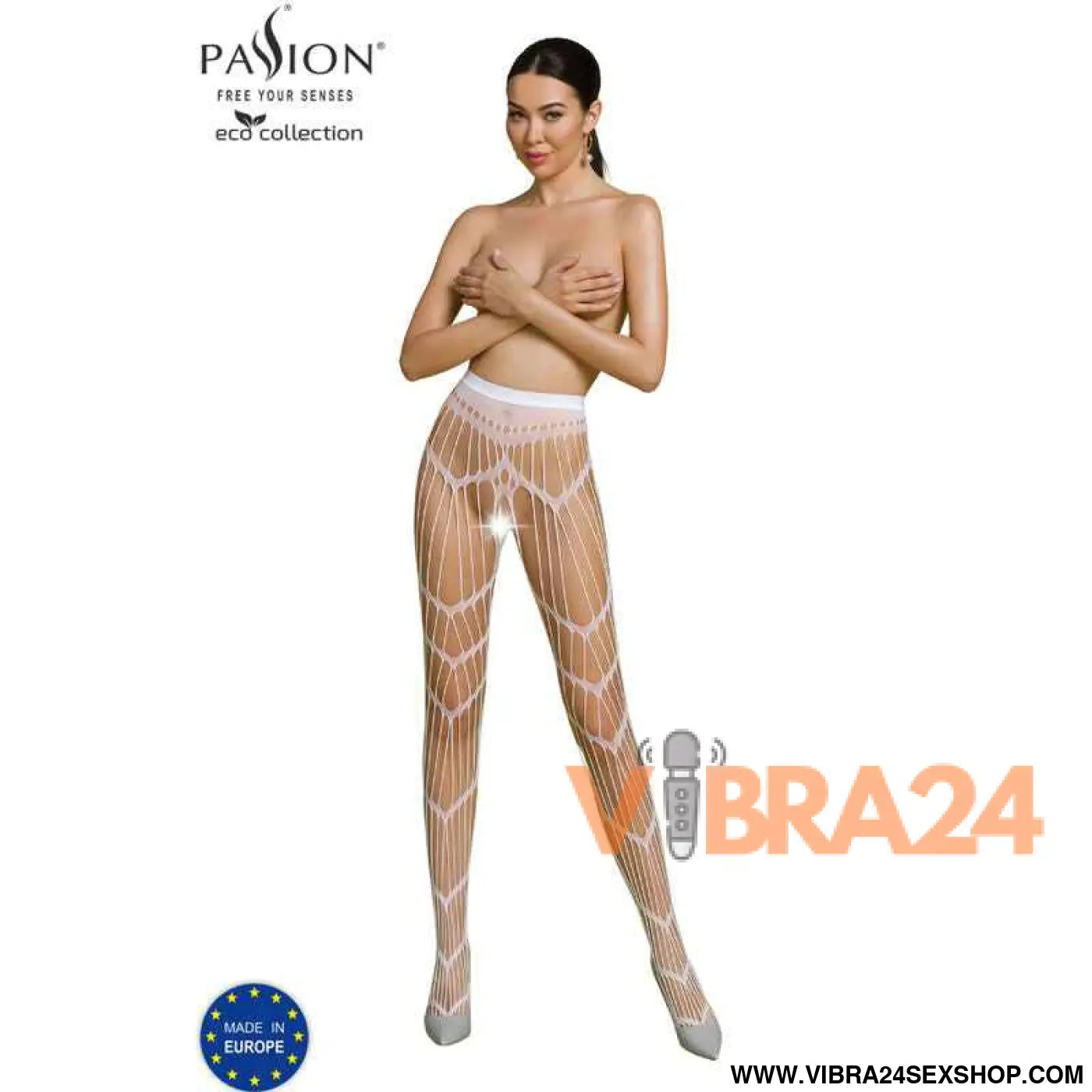 PASSION - COLEO ECO BODYSTOCKING S006 BRANCO