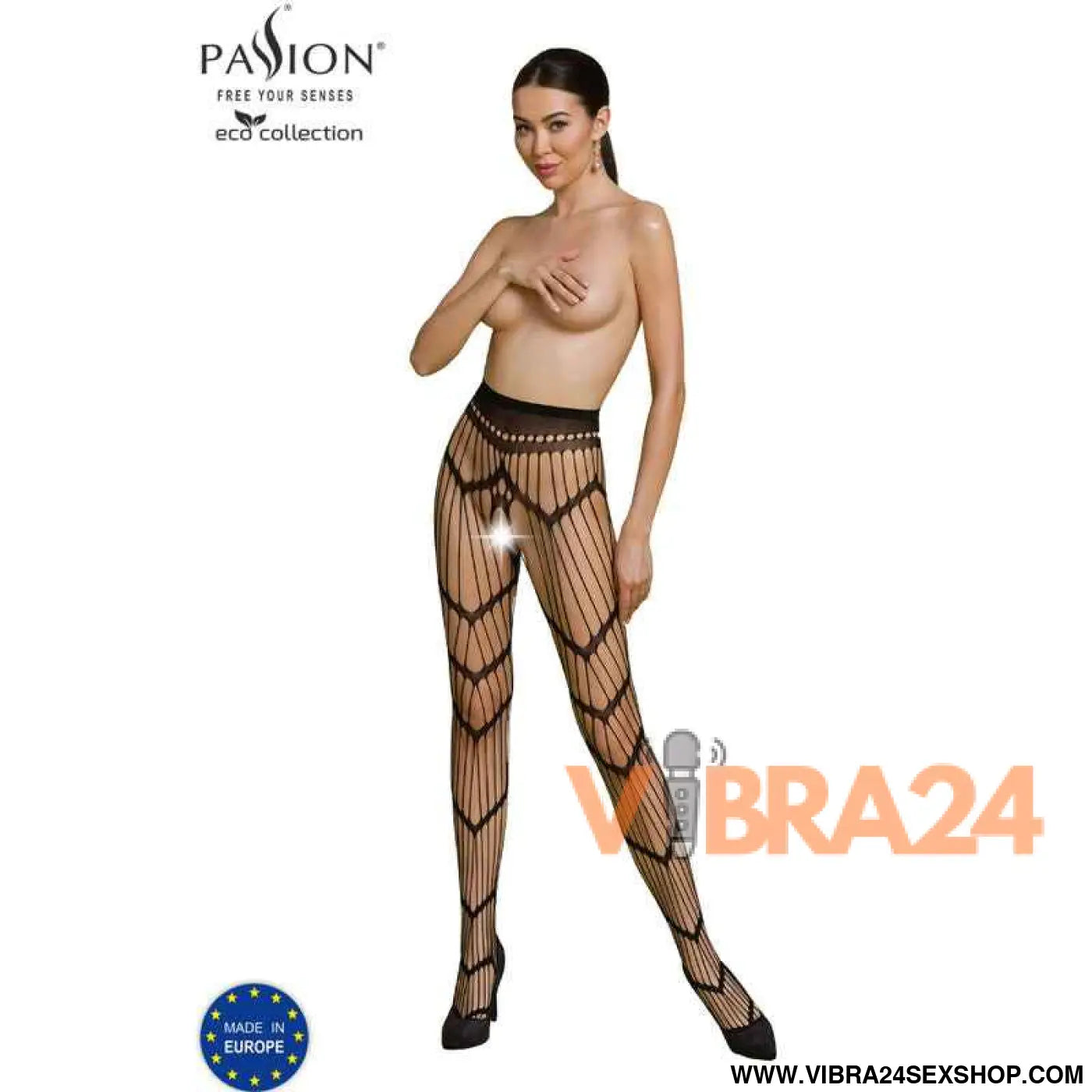 PASSION - COLEO ECO BODYSTOCKING S006 PRETO
