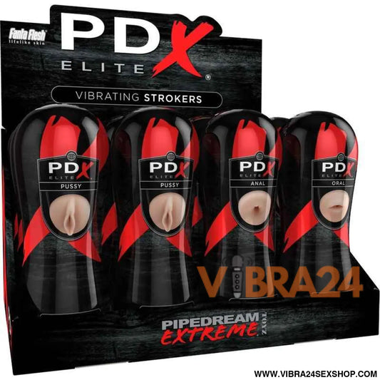 PDX ELITE - CONJUNTO STROKER 12 UNIDADES: 6X VAGINA 3X ANO BOCA