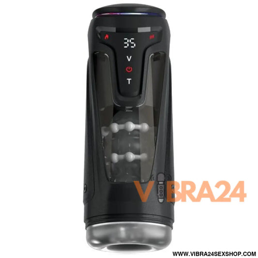 PDX ELITE - MOTO-BATOR PRO MASTURBADOR AUTOMÁTICO COM VIBRAÇÃO E AQUECIMENTO 26,5 CM