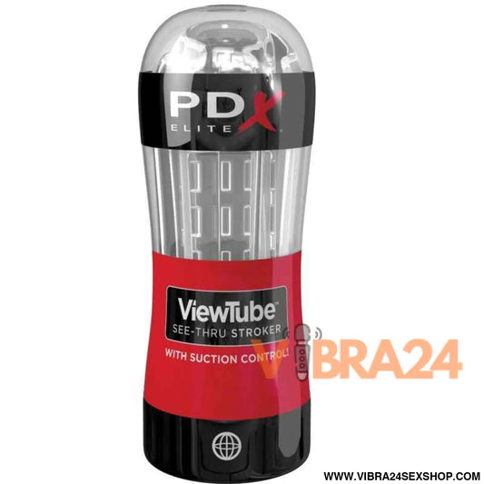 PDX ELITE - STROKER MASTURBADOR VIEWTUBE CONTROLE SUCÇÃO CLARA
