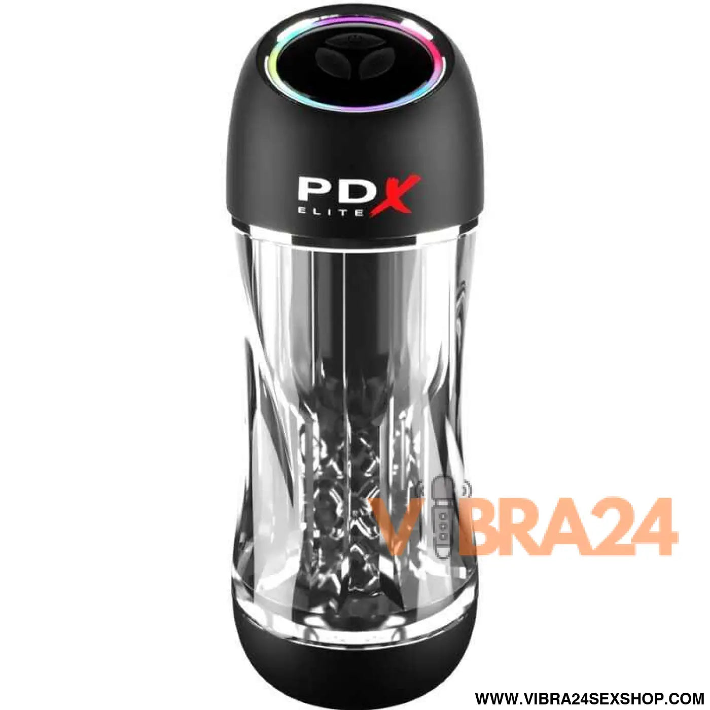 PDX ELITE - VIBRADOR STROKER VIEWTUBE PRO TRANSPARENTE