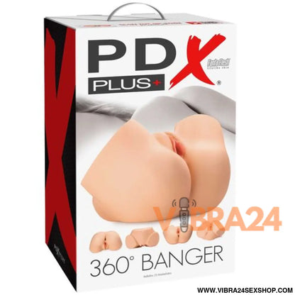 PDX PLUS - 360 BANGER MASTURBADOR ANAL E VAGINA REALISTA
