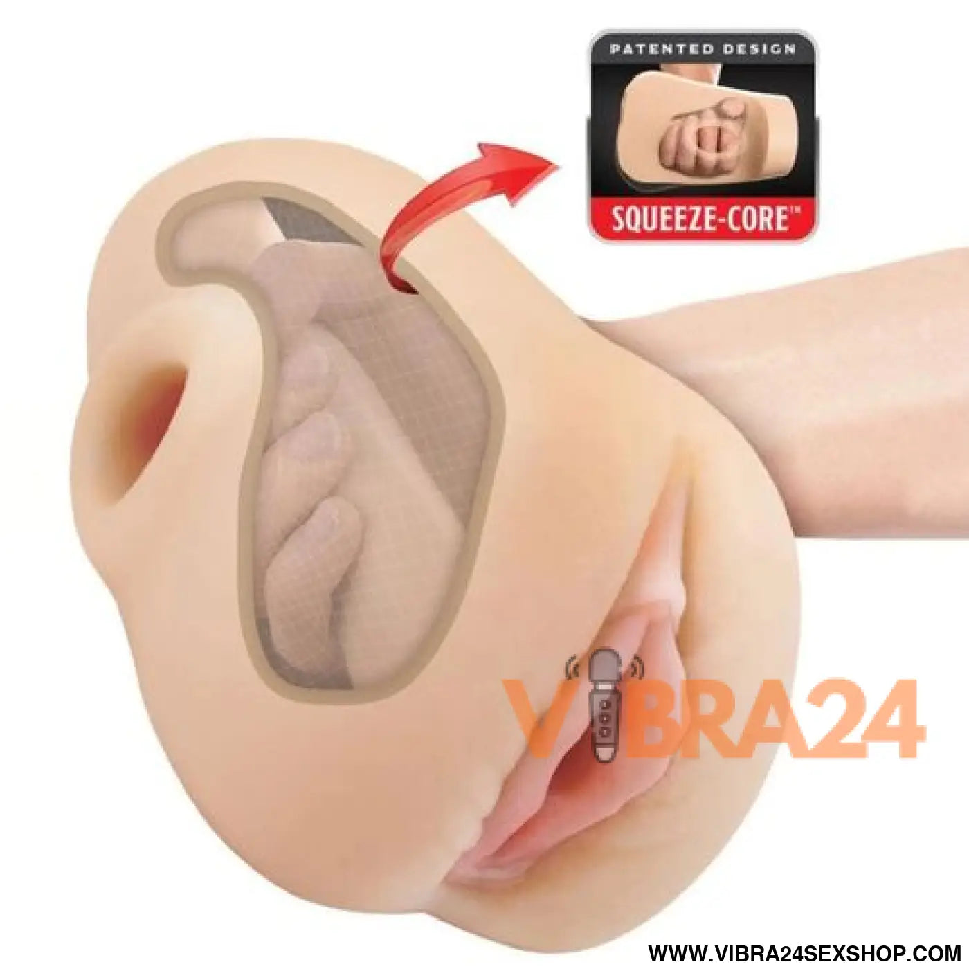PDX PLUS - MASTURBADOR VAGINA REALISTA APERTO E EXCITAÇÃO 18 CM