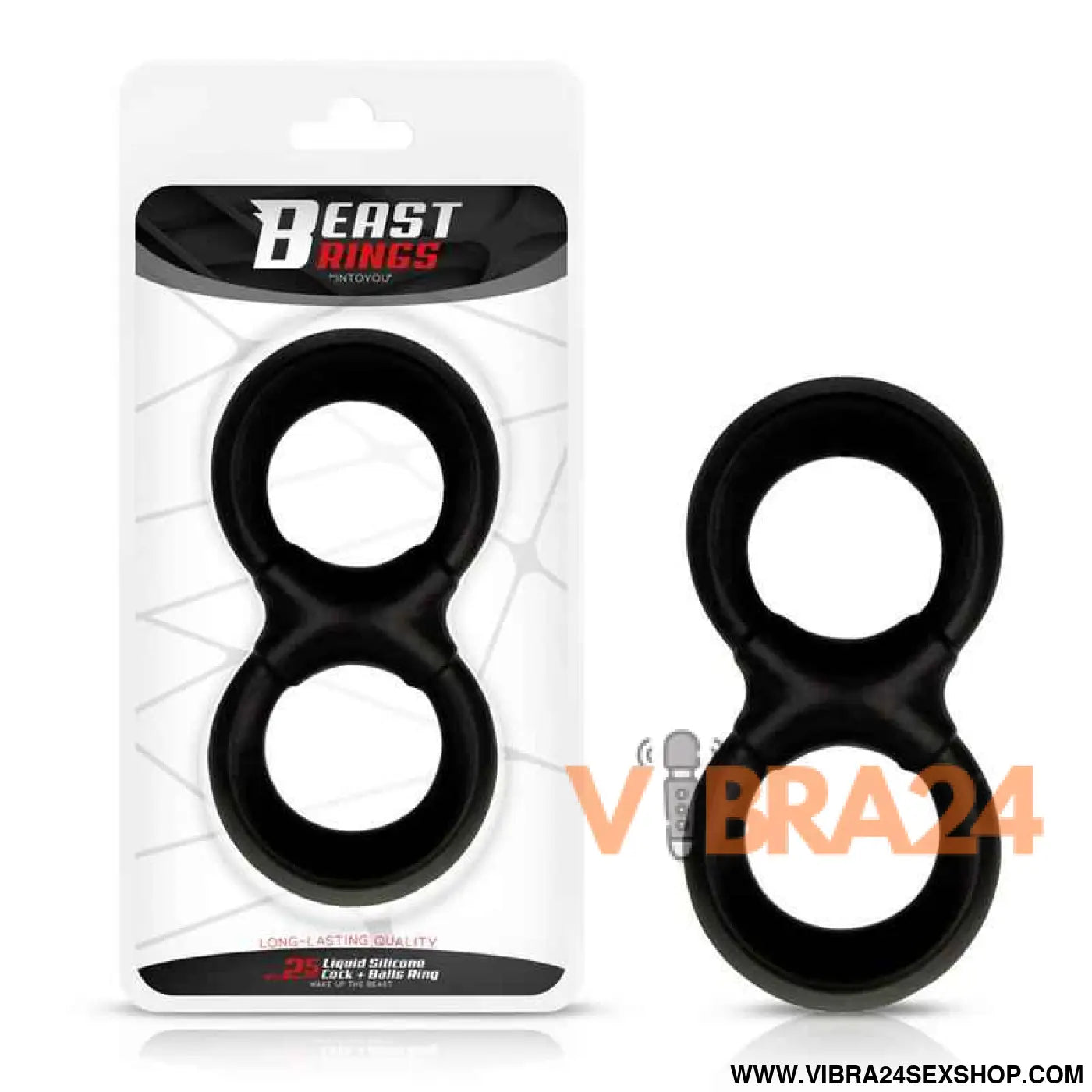 Penis and Testicles Ring Liquid Silicone 25 mm
