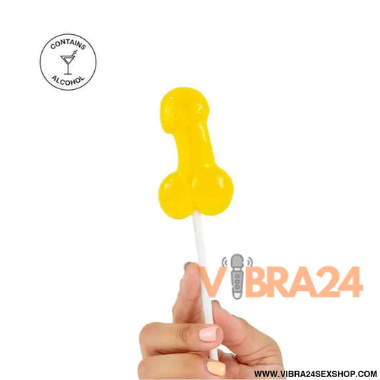 Penis Shaped Lollipop Piña Colada Flavor with Alcohol