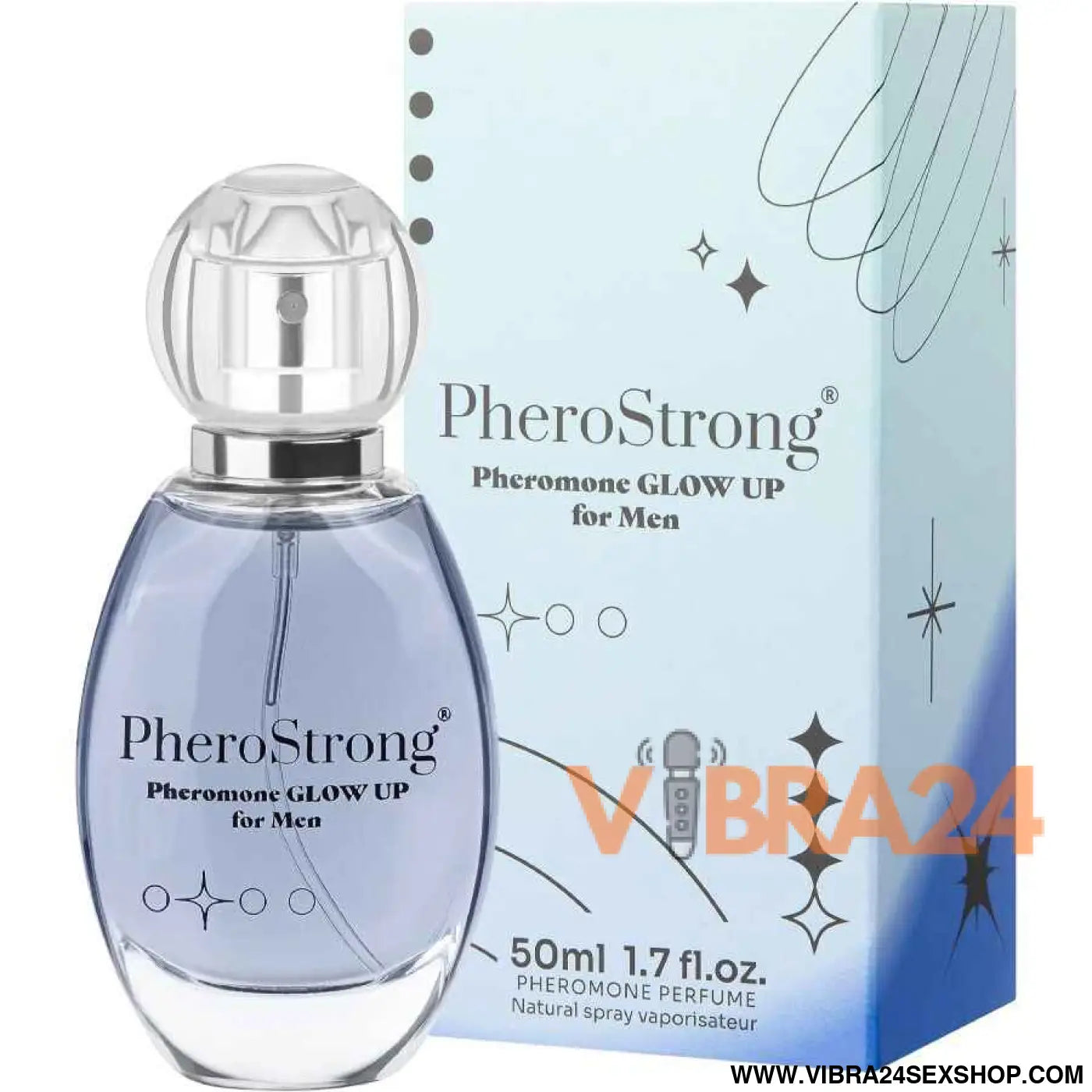 PHEROSTRONG - PERFUME DE FEROMÔNIOS GLOW UP PARA HOMENS 50 ML