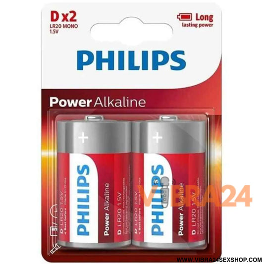 PHILIPS - PILHA ALCALINA DE ALIMENTAÇÃO D LR20 BLISTER*2