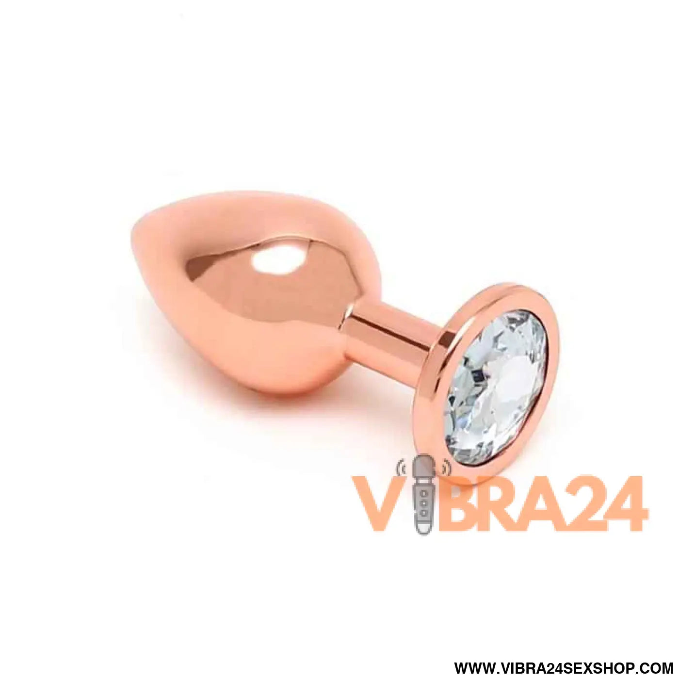 Pisa Butt Plug with Jewel Rose Gold