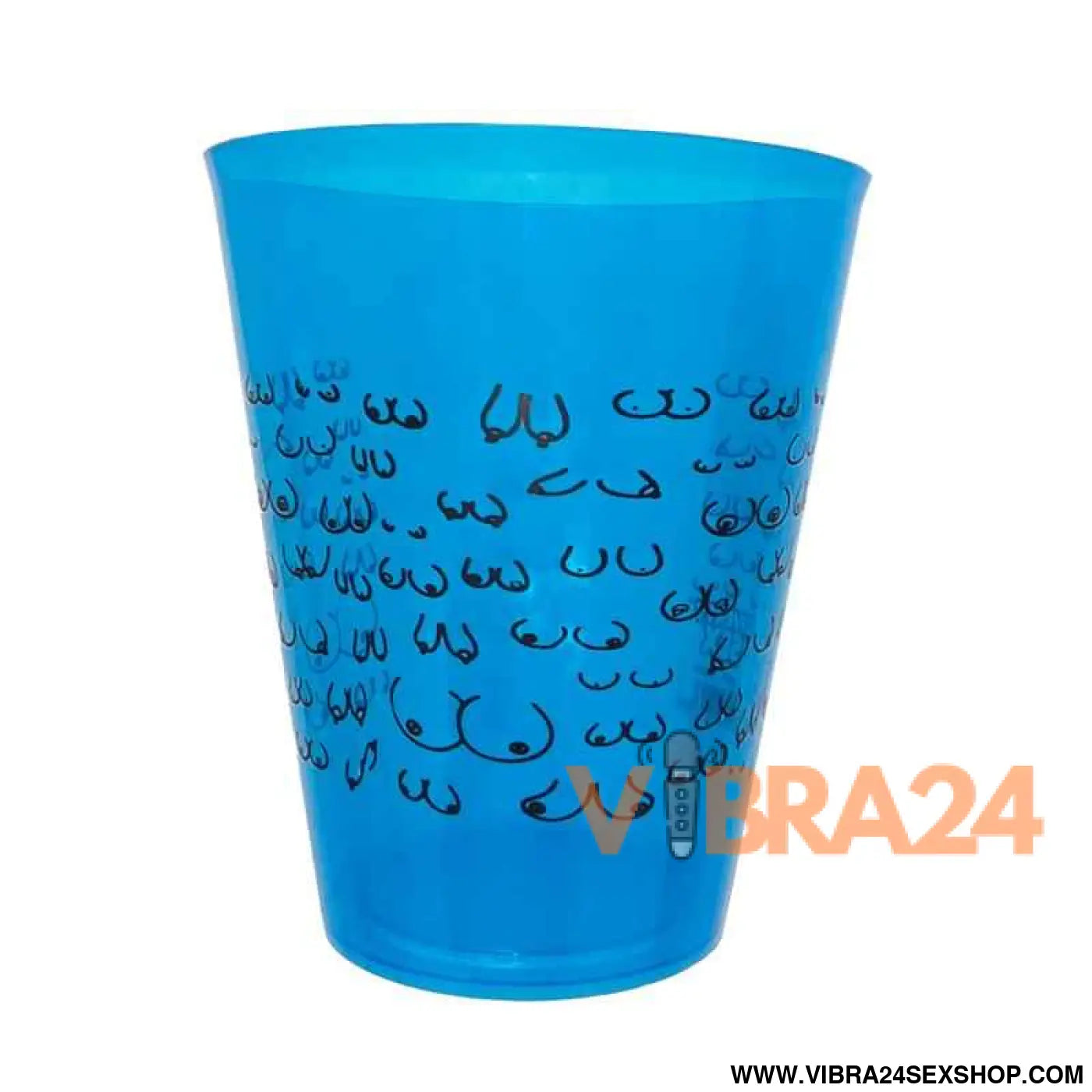 Plastic Cup with Breast Blue 500 ml
