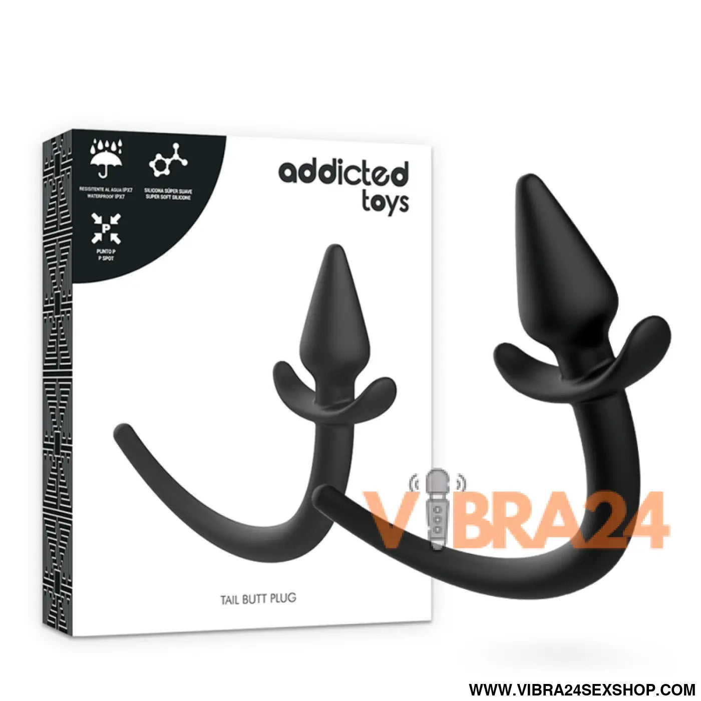 Plug Anal Cachorro Addicted Toys em Silicone