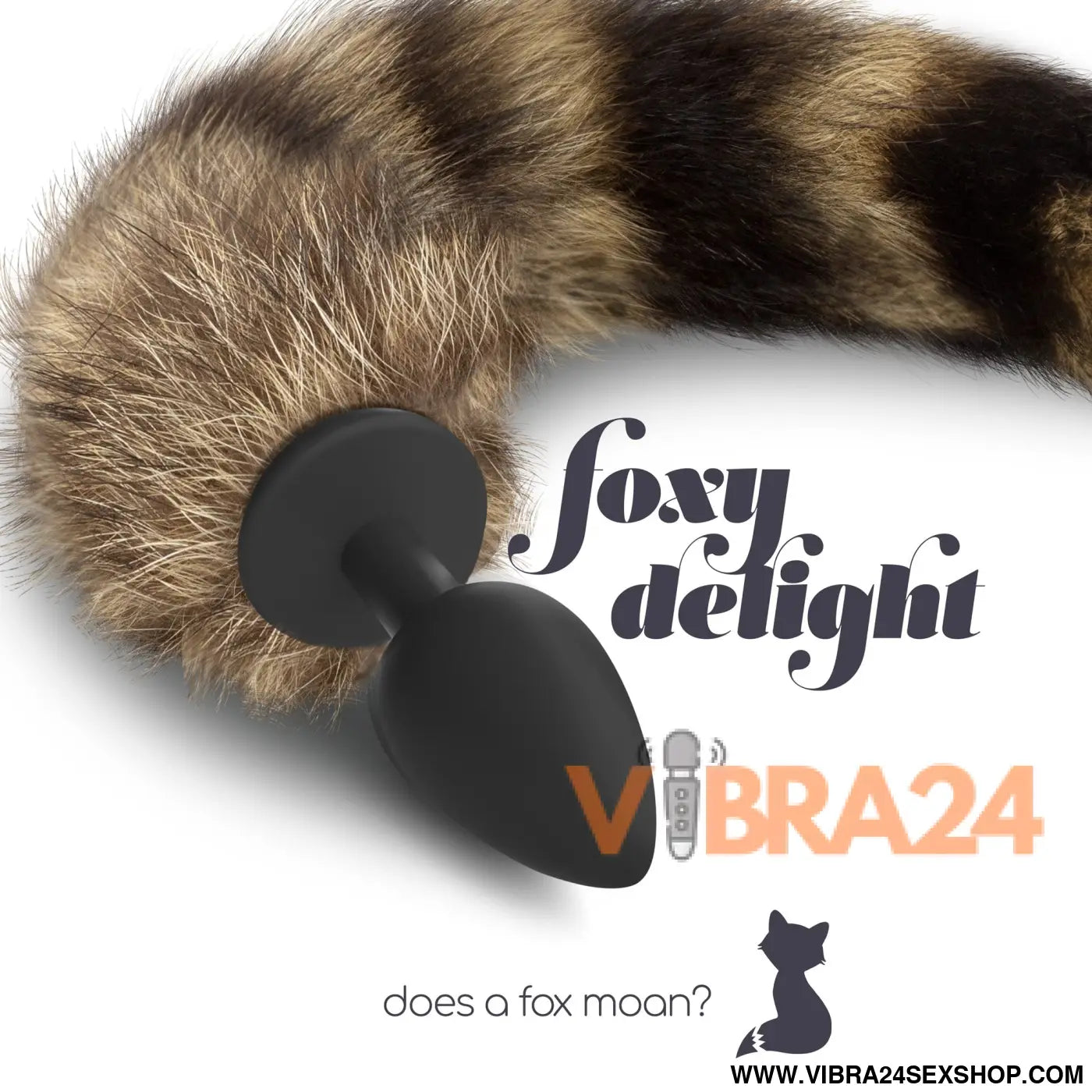 PLUG ANAL COM CAUDA FOXY DELIGHT SILICONE CRUSHIOUS